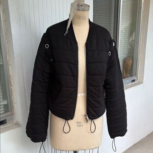 Phillip Lim quilted, cotton bomber jacket